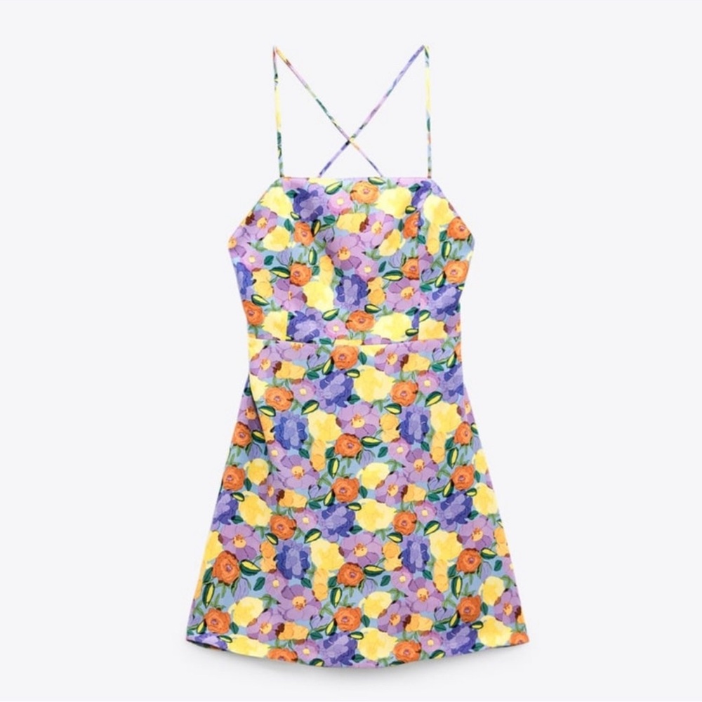 Floral Spaghetti Strap Dress